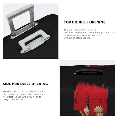 Travel Luggage Cover Nepalese Britain Flag Fashion Washable Baggage Suitcase Protector Fit For Luggage Small4