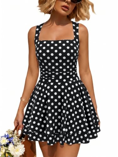 Image of Trendy Queen Women Mini Summer Party Homecoming Beach Vacation Sun Dresses