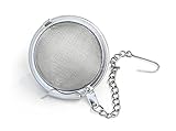 RSVP Tea Strainer Collection, Ball, 2-1/2-inches, 3-cups, Stainless Steel