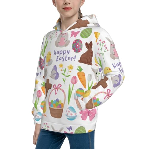 Happy Easter1 Kid Hoodies Boys Sweatshirts Girls Pullover with Pocket2