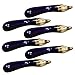 UPKOCH 6 Piezas de Palillos Descansa en Forma de Berenjena Cuchara de Cerámica Soporte de Tenedor Tenedor Estante Palillos Utensilios Cubiertos (Azul Oscuro)