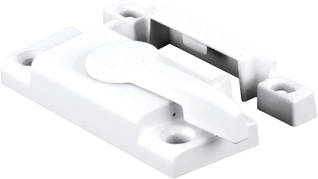 Slide-Co 171915 Window Sash Lock with Cam Action and Alignment Lugs, White Diecast Single Pack