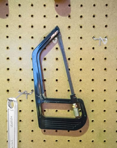 QWORK® 60X Lochwandhaken, Stecktafel Haken Werkzeugwand Haken für Verkaufsdisplays (10 cm)