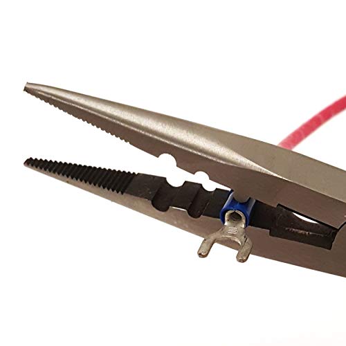 Alicates de punta de aguja Titan de 9 pulgadas con funcion de crimpadora para cables 4