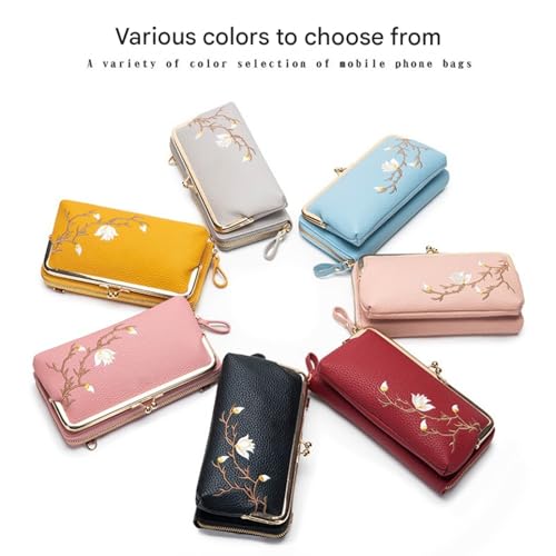 Women Sling Cross-Body Wallet Portable Sleek Zipper Pu Leather Purse Adjustable Strap for Travel Shoulder Bag4