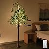 LOGT LED Eukalyptus Baum Lampe 150cm - Beleuchteter Kunstbaum Für Innen & Außen