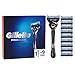 Produktbild Gillette ProGlide Nassrasierer Herren, Rasierer + 10 Rasierklingen mit 5-fach Klinge, Geschenk für Männer, schwarz/blau