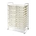 Seville Classics 10-Drawer Multipurpose Mobile Rolling Utility Storage Organizer with Tray Cart