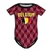 Ofxxu 2024 Belgium Home Baby Jersey Soccer Romper Outfit for Boys & Girls,Custom Baby Clothes for Belgium Fans 3M-2T,Black