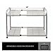Venoly Home - Under Sink 2 Tier Expandable Shelf Organizer Rack, Silver - Expands from 18 Inches to 30 Inches
