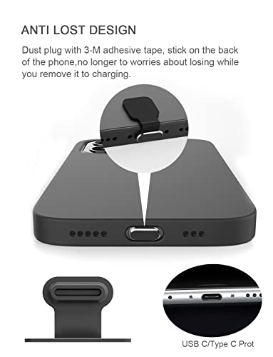 Gavemi Usb C Dust Plug, For Phones With Usb Type C Charging Port, Usb C Anti Dust Cover Cap Kit With Speaker Mesh And Mounting Accessories (Black) #TOP3