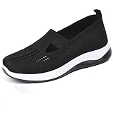 Walking Shoes Women Dressy Womens Slip On Fashion Sneakers Lightweight Comfortable Breathable Casual Walking Tennis Shoes for Gym Travel Workout