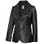 Surrey Black Leather Blazer Women