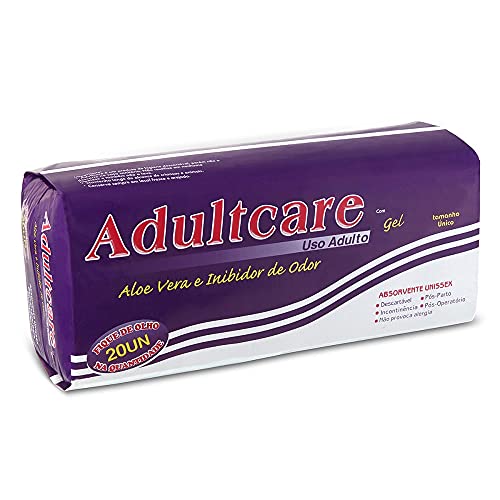 Absorvente Geriatrico, Branco, Tamanho Único, Adultcare, 20 unidades