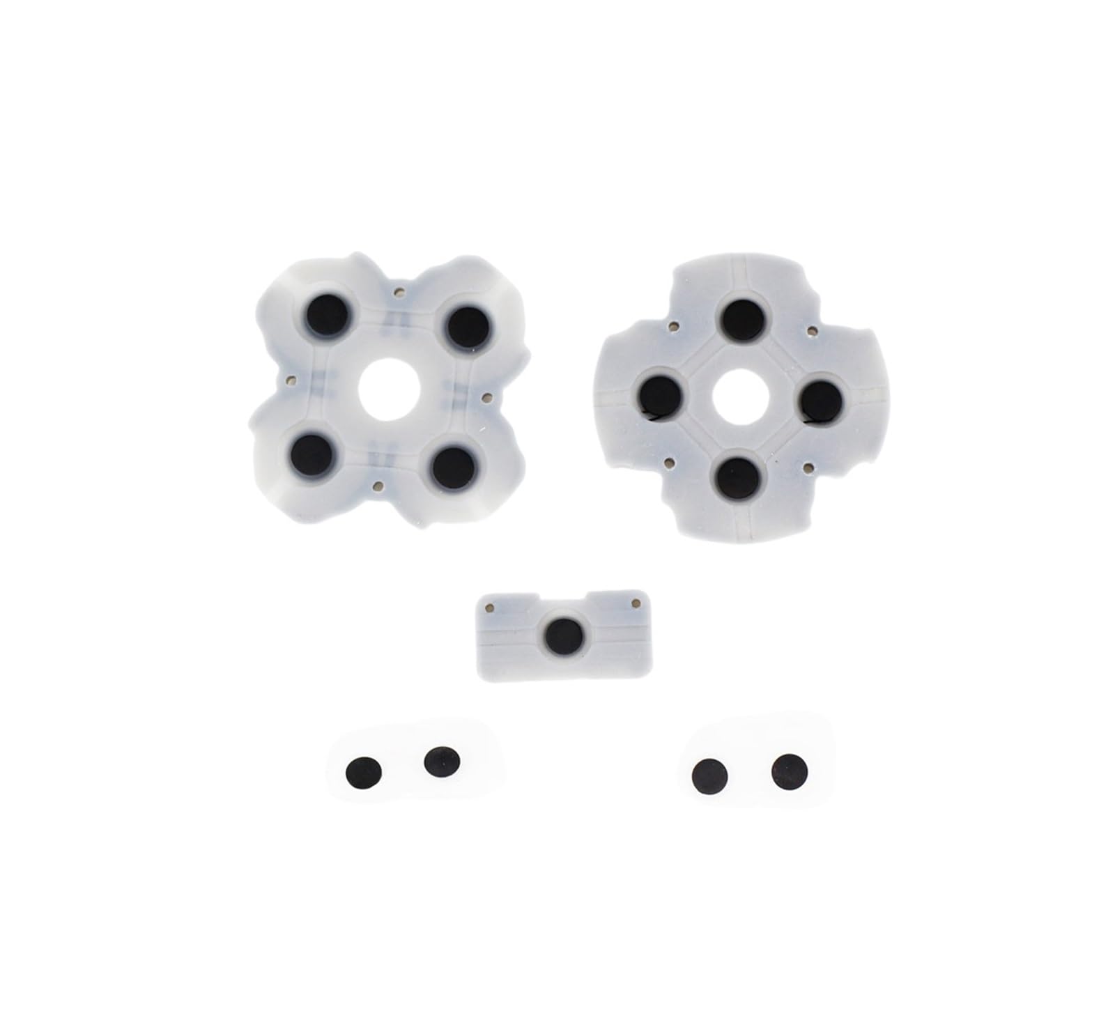 Kiaopu 2Pcs Version 1 2Pack Replacement Silicone Conductive Rubber Pad, Repair Parts Kit, For Controller Button Keypad(2Pcs Version 1)