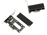 Connecteur PCI EXPRESS de type 4x, pour port 4x, 8x et 16x - Socket métal - Utilisable sans pilotes, Carte contrôleur de type materiel, le SSD sera vu par la carte mère comme un disque dur 