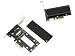 Produktbild KALEA-INFORMATIQUE PCIe-Controller-Karte für SSDs ab MAC 2013 12+16-polig mit Aluminium-Kühlkörper (MD711 MD712 MD760 MD761 ME864 ME865 ME866 ME293 ME294 ME874 ...)