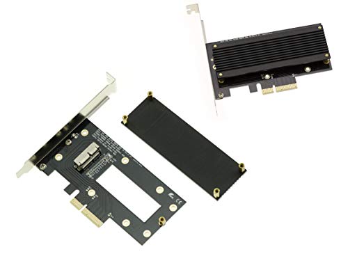 Carte contrôleur PCIe pour SSD Mac 2013 et plus 12+16 broches avec radiateur