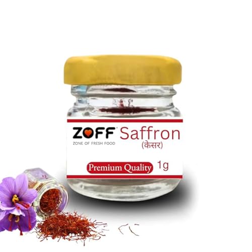 Image of Zoff kesar saffron original- Premium Kashmiri kesar saffron- Hand-Picked & Naturally Aromatic -Perfect for Cooking, Desserts & Wellness -Net Weight: 1g