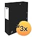 Produktbild Oxford Sammelbox A4, aus Karton, 6 cm Rückenbreite, schwarz, 3 Stück