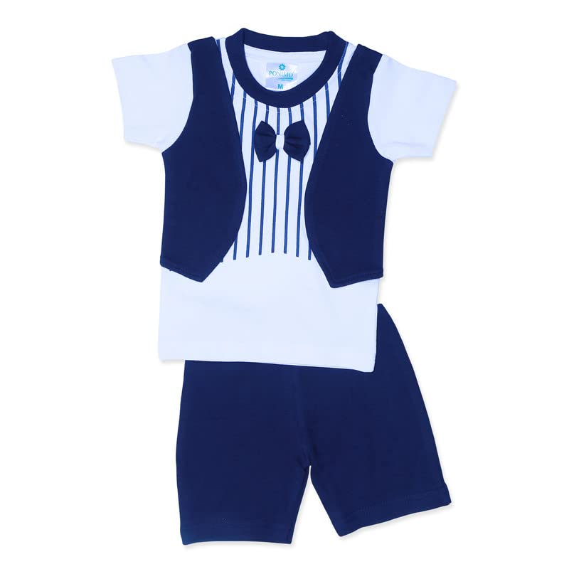 PONIMO BOYS T-SHIRT AND SHOURTS CLOTHING SET 100% PURE COTTON