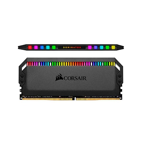 Corsair Dominator Platinum RGB Kit de Memoria 32 GB DDR4 3200 MHz C16, con Iluminación LED RGB, 4 x 8 GB, Negro