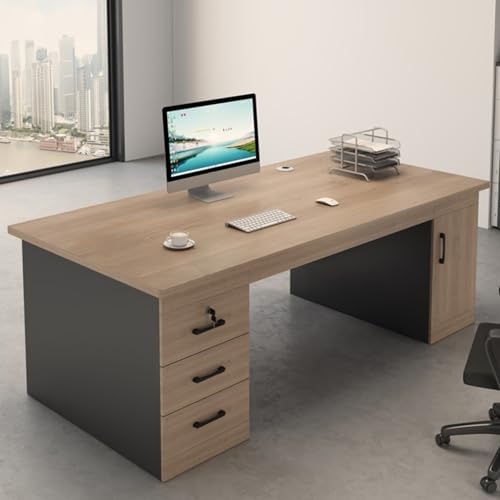 Hoixin �@�l�l���� �В��f�X�N ���[�t�� �����f�X�N �p�\�R���f�X�N ���L�V�� ���ω׏d150kg ���t�������o�� �T�C�h�L���r�l�b�g�t�� �z�����݌v ���⋭�\�� ��c�p�e�[�u�� ������ �I�t�B�X ��� ��ƂɓK���Ă��܂�(�x�[�W��,140x60x