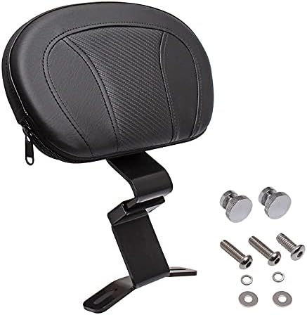 Detachable Black Front Driver Rider Backrest Pad Custom Kit Fits for Harley Touring CVO Street Glide Road Glide Road King Special Classic Electra Glide 2009-2023 2021 2020 2019 2018