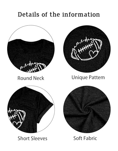 Image of Football Shirts for Women Game Day T Shirts Football Outfits