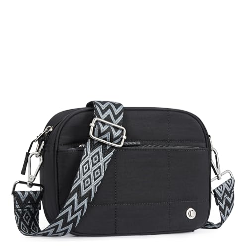 CLUCI Quilted Crossbody Bags for Women Lightweight Puffer Shoulder Bag Travel Purses with Wide Strap