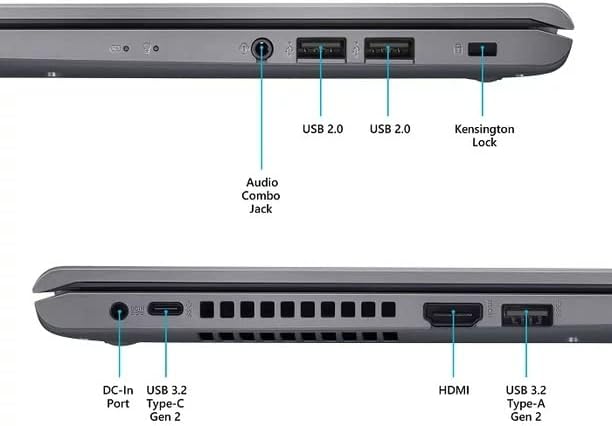Miniatura 4 de Asus Portátil Vivobook 15, pantalla FHD de 15.6 pulgadas (1920 x 1080), procesador Intel Core i3-1115G4, 20 GB de RAM, SSD PCIe de 1 TB, HDMI, USB