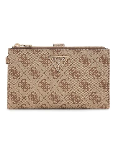 GUESS LAUREL II SLG DBL ZIP ORGNZR.LATTE LOGO U