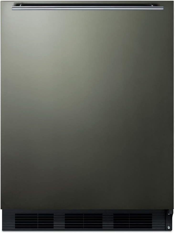 Summit Appliance FF63BKBIKSHH 33.5 x 23.63 x 23.5 in. Built-In Undercounter All-Refrigerator, Black Stainless Steel