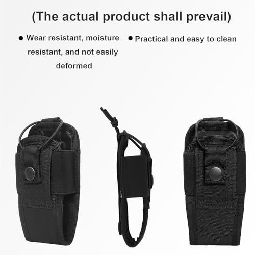 Walkie Talkie Tasche Nylon-Funkgerätetasche MOLLE Funkgerätehalter Verstellbare Funkgeräte Holster Intercom Tasche Interphone Pouch für Weste Walkie Talkie Halter Radio Holster für Gürtel Belt Radio
