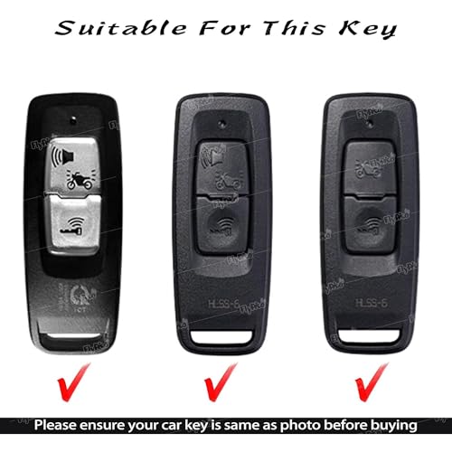 Image of Metal Silicon Key Cover Compatible for Honda Activa | Dio | H-Smart, Scooter Metal & Silicon Protection Special Feature Visible in Low-Light Conditions