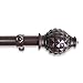 A&F Rod DÃ©cor - Blitz Curtain Rod 1 inch Diameter, 120-170 inch - Mahogany