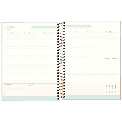 Planner Espiral Colegial M7 Soho Tilibra