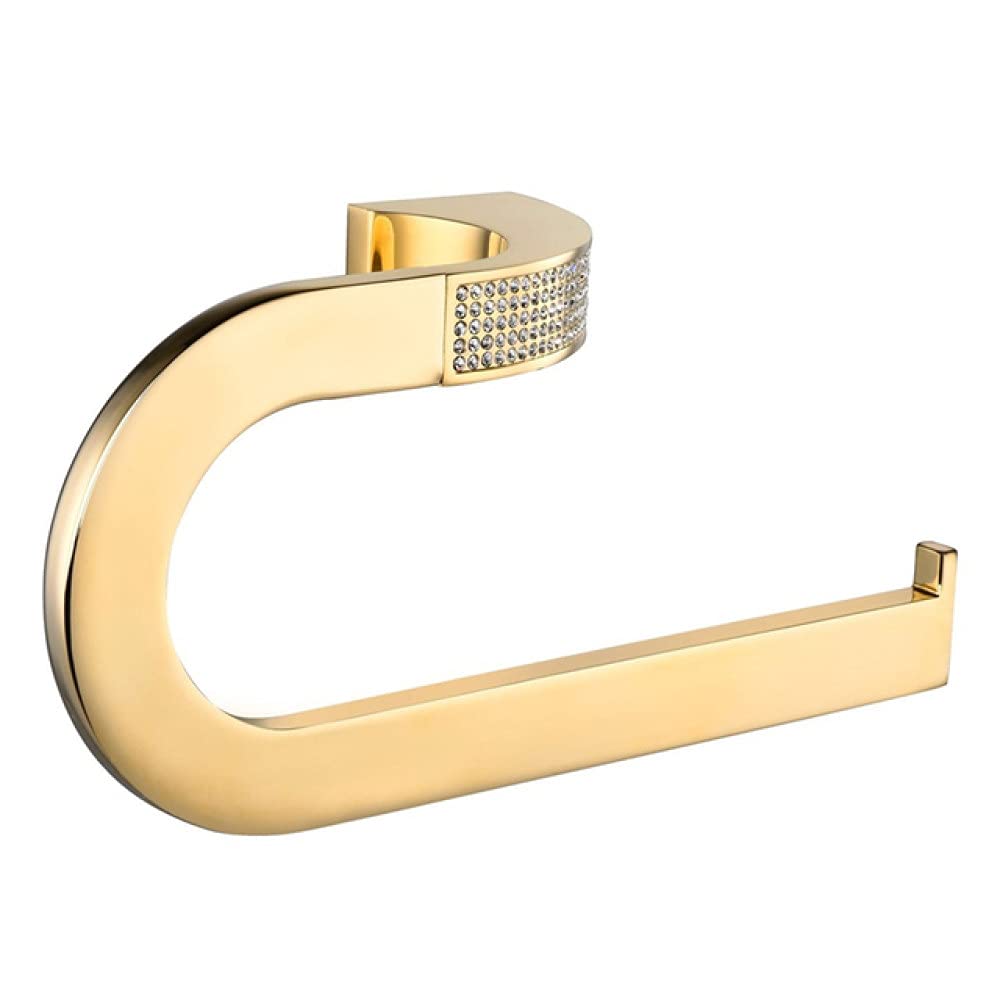 Anillo de toalla dorado y juego de accesorios de baño de alta gama
