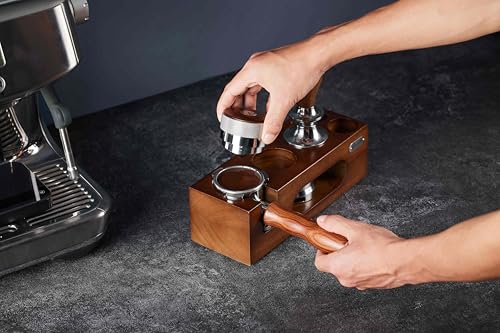 Image of 54mm Tamper Replacement for Breville tamper Adjustable Depth The espresso tamper made of Stainless Steel and Solid wood it's a good Coffee Tamper for Home espresso barista(53.3mm)