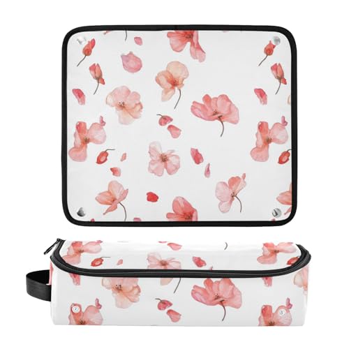 Bolsa de viaje Little Pink Flowers para herramientas de cabello con tapete para plancha y otros accesorios miniatura 3