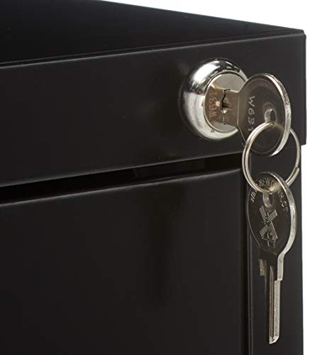 Lorell 4-Drawer Vertical File, 15 By 22 By 52, Black #TOP3