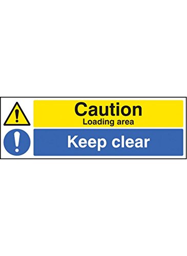Caledonia Signs 16222M “Caution Loading Area Keep Clear” Sign, Rigid ...