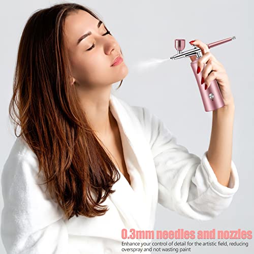 CCDobbs Máquina de aerógrafo de unhas sem fio, kit de aerógrafo com compressor, aerógrafo portátil p