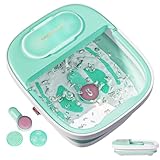 Carbagjoy 足湯 足湯器 フットバス 保温機能付き 折りたたみ バブル機能 自動オフ 水と電気分離 赤色ライト 3 つの美足置き換え 持ち運びハンドル静音設計 BE-JP-F800