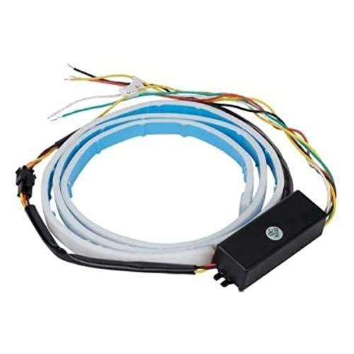 Image of Kozdiko LED Ice Blue & Red DRL Brake With Side Turn Signal & Parking Indication Dicky, Trunk, Boot Strip Light For All Cars