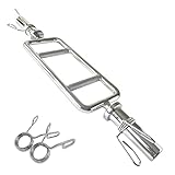 Body Revolution Olympic Barbell Bar - Hammer Curl Weight Lifting Bar for 2 inch Weight Plates - Barbell for Bicep Curls, Triceps and Bodybuilding including Spring Collars