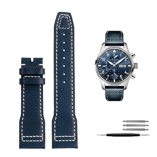 Bracelet montre cuir véritable 21mm SCRUBY pour homme actif