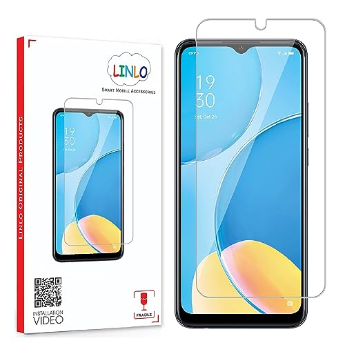 Image of Tempered Glass Screen Guard Compatible for Oppo A15 /A15s /A16 /A16 /A16e /A16k /A17 /A17k /A31 /A33(2020) /A53s 5G /A57(2022) /A57e /A58 /A77 /A77s /A78 5G /K10 5G withFull Screen Coverage;(Transparent),Packof1