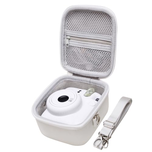 Image of LTGEM Case Compatible with Fujifilm Instax Mini 13/12 / 11/10 / 9/8 / 7/7+ Instant Camera and FUJIFILM Instax Mini Instant Flim with Shoulder Strap, White(Case Only)