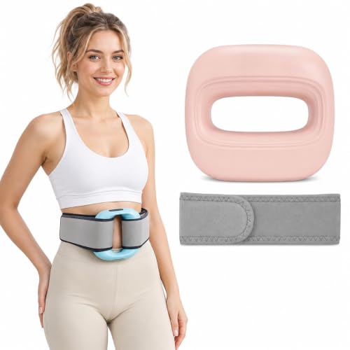Image of Bitronix Belly Fat Burner Massage Belt for Women and Men, Slim Electric Fascia Pulse Massager with Warming Mode, 3 Action Settings, 5 Power Grades, LED Indicator and Adjustable Body Wrap (multicolor)